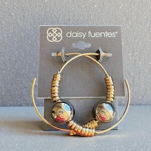 Daisy Fuentes Gold and Silver Accent Earrings